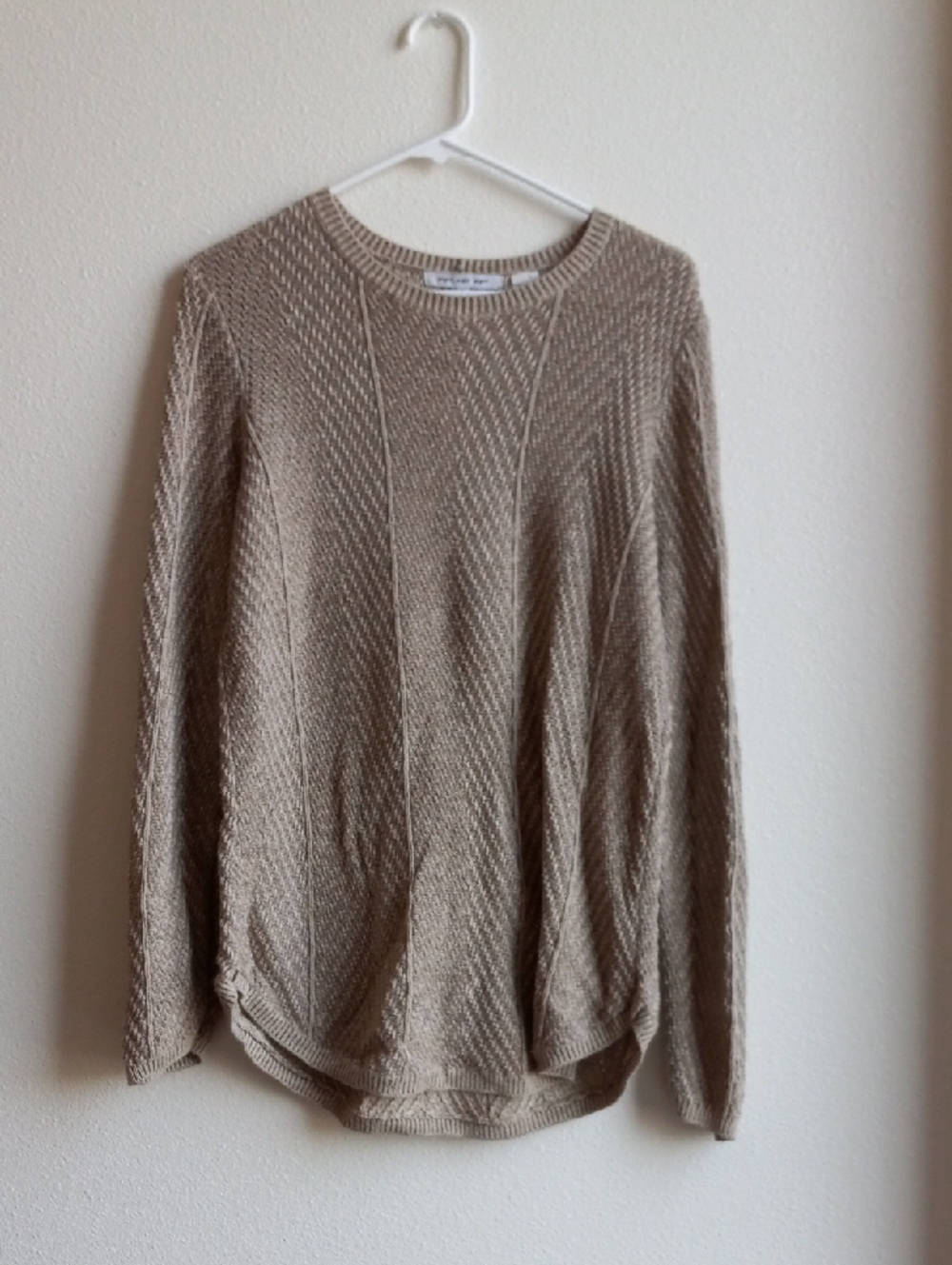 eight eight eight Neutral Textured Crewneck Sweater - Taupe